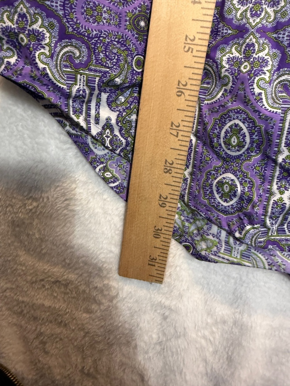 Robert Graham Dress Shirt Mens Size Large Purple Paisley Eclectic 70s All over P - Picture 10 of 11